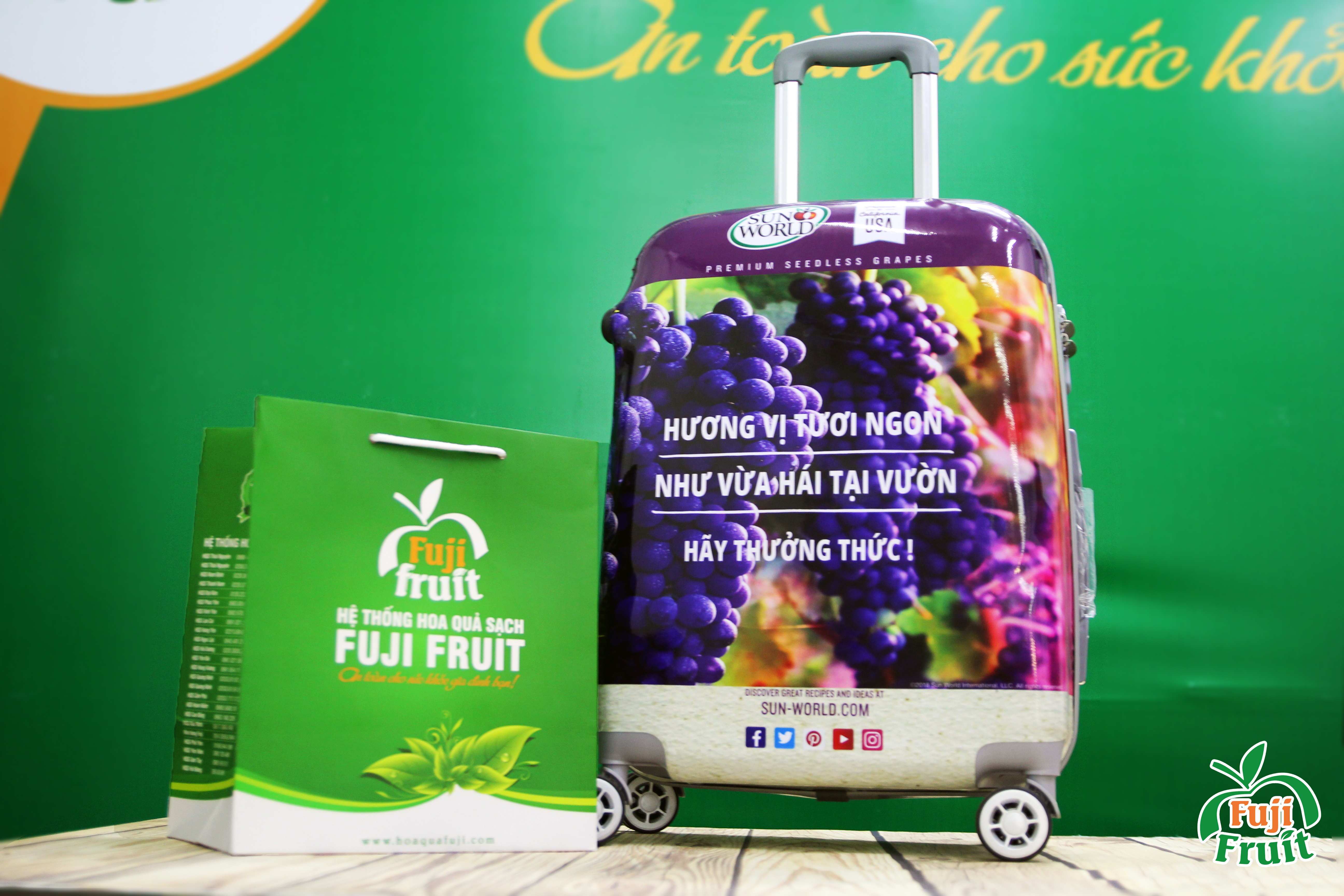 HQS Fuji - Nhà phân phối chiến lược thương hiệu Sun World Grapes VietNam