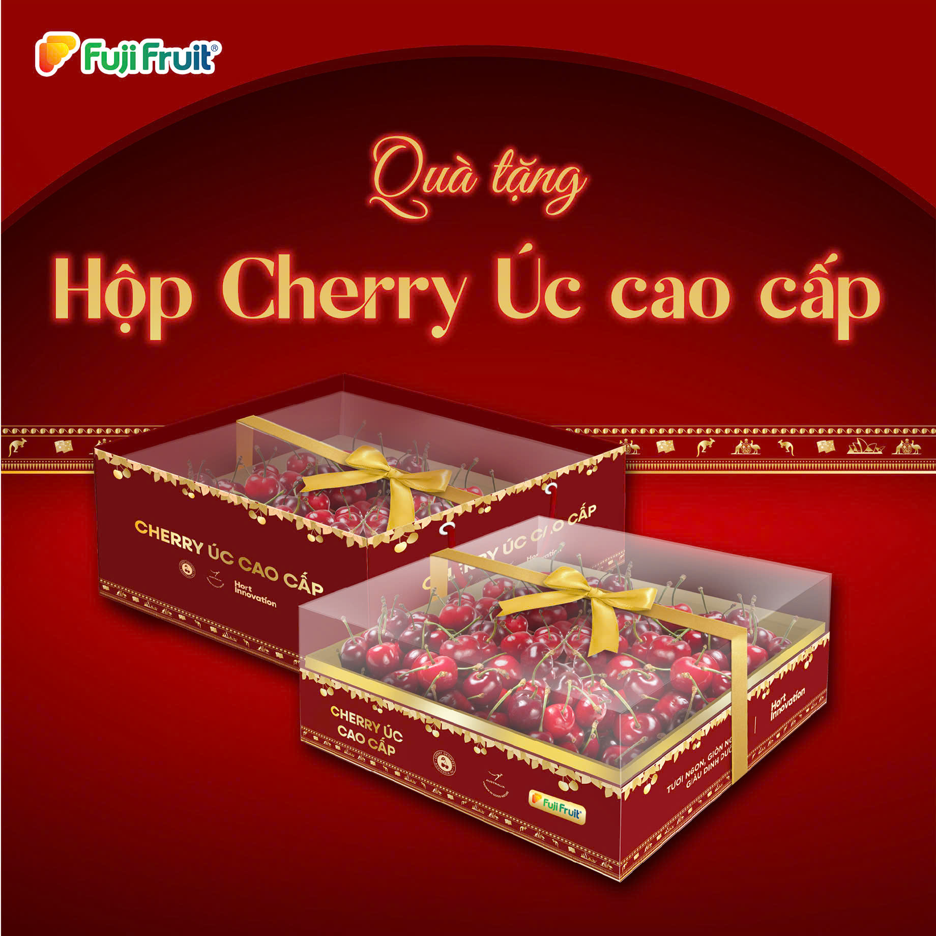 HỘP QUÀ CHERRY CAO CẤP