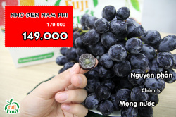 Mùa nho đến rồi, ăn thả ga thôi! Nho đen Nam Phi 149.000