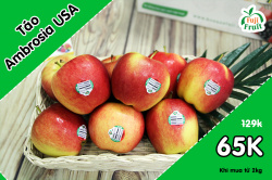 Táo Ambrosia 65k ăn thả ga