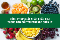 Thông báo thay đổi tên Fanpage của công ty